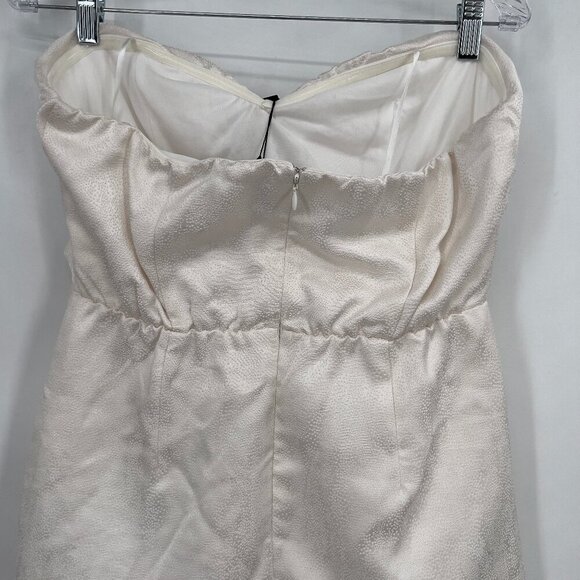 DO+BE Strapless Ruched Mini Dress Women’s L Ivory NWT - Picture 6 of 12